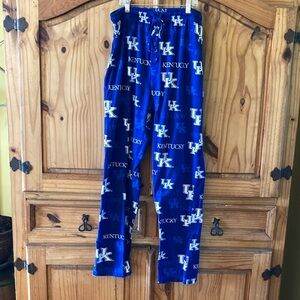 Men UK Kentucky Wildcats blue white pajama lounge pants - size M